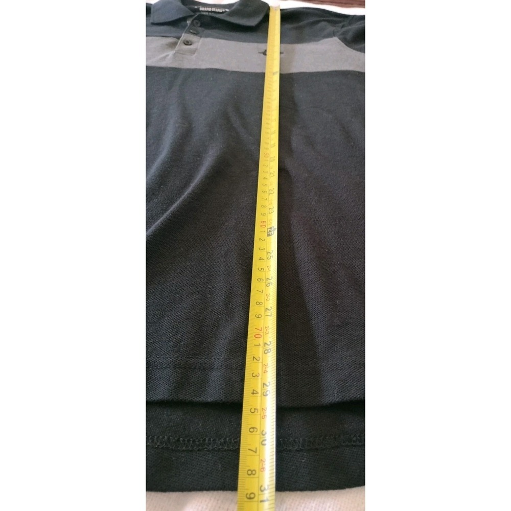 NWT True Religion Men's Color Block Polo Shirt Black Heather Grey SS XXXL - Picture 8 of 12